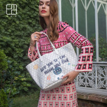 EMO Dog Tooth Bag Woman Large Capacity Tote Bag Fashion New Light Lavish Commute Hand Single Shoulder Bag College Student Bag