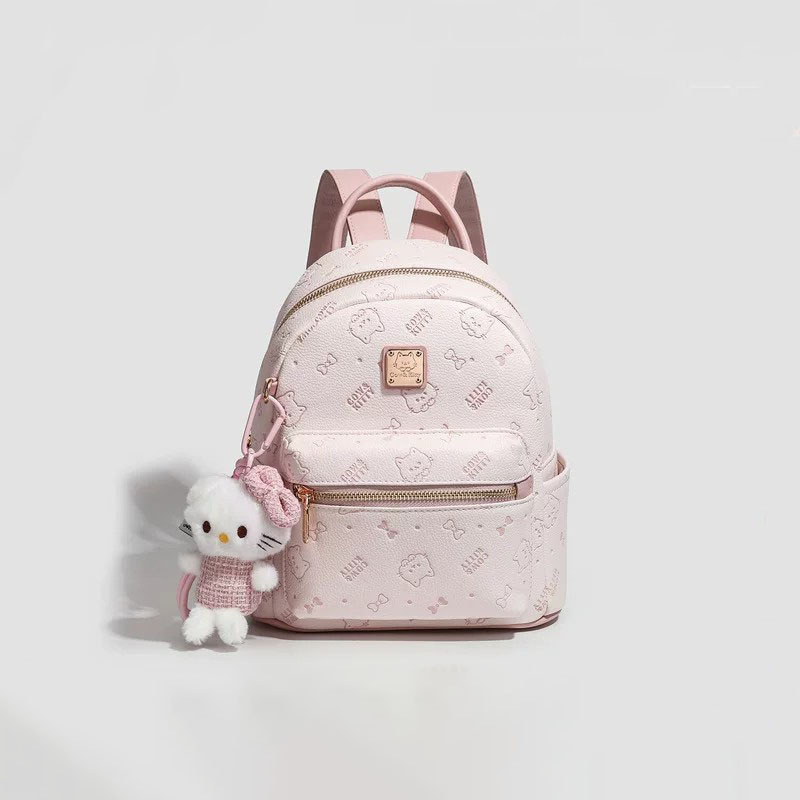 French Uamtor Dopamine Pink Kitty Hello Kitty Backpack, Light Luxury Niche High-Value School Bag for Women French Uamtor Dopamine Pink Kitty Hello Kitty Backpack, Light Luxury Niche High-Value School Bag for Women