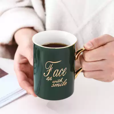 Creative personality ceramic mug Office drinking cup trend couple men and women household milk coffee teacup