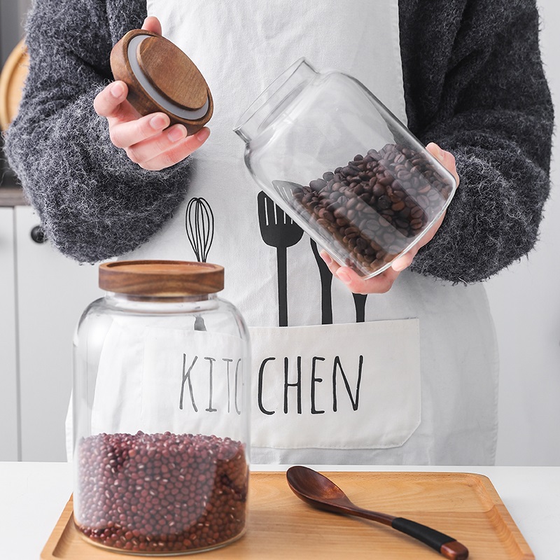 Display bottle glass tea leaf jar with large capacity dried orange peel storage tank sealed charging material to preserve the exclusive use of the dried orange peel jar