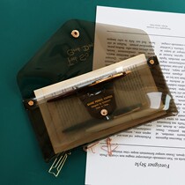 Pencil bag transparent jelly niche original ins Japanese simple Japanese Korea 2021 New Fashion simple Japanese style