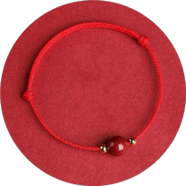 New Zhu Sand Minimalist Boutique Red Rope Bracelet Female this life The year Tiger hand-woven fine bracelet by hand