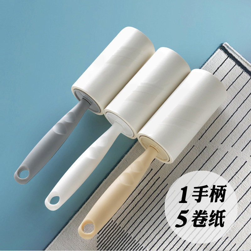 Hair sticking device can tear type roller brush clothes hair removal brush dust paper roller brush felt hair device clothes hair suction device hair sticking device