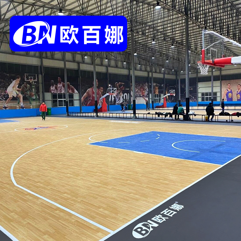 Obanna basketball special floor affixed indoor movable badminton court sports floor Table tennis hall PVC floor mat
