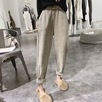 Gross pants Harun pants Pants Radish Big Code Fat Mm 100 Loose Slim Fit Straight Drum High Waist Wide Leggings Women Autumn Winter Clothing