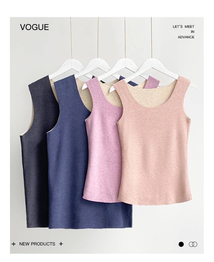 First-generation workers male and female adult models of mulberry silk wool thermostatic self-heating oxygen warming vest (two pieces)