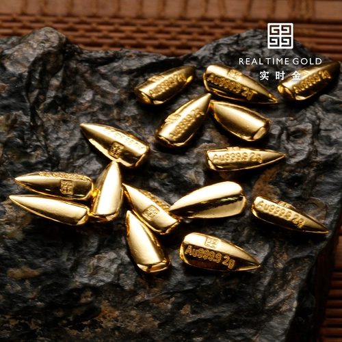 Реал -время золотые украшения водяной бухту золото 2g золотые семена богатства Гуази