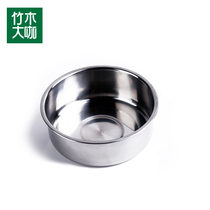 Bamboo and wood coffee barbecue tools Stainless steel bowl oil basin seasoning bowl accessories Outdoor camping portable use Heat-resistant