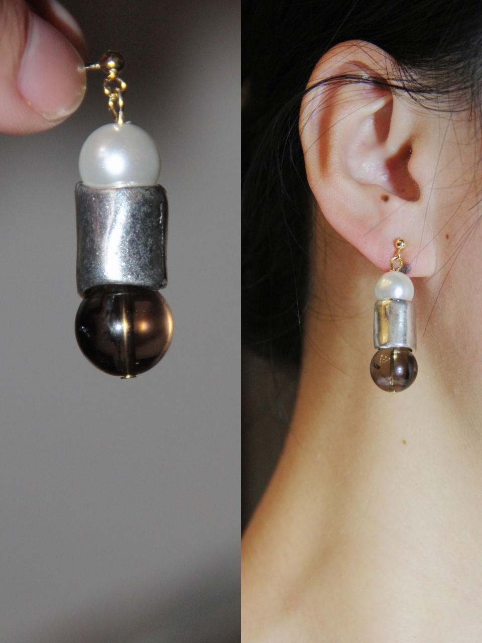 Meat Meat Sauce Original | Little crowddesign minimalist metal Cool and cool with no sex waste earth Silent Wind Ear Nails-Taobao