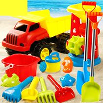 Children play snow equipment tools thickened children Beach beach toys plastic hourglass small shovel bucket treasure play sand