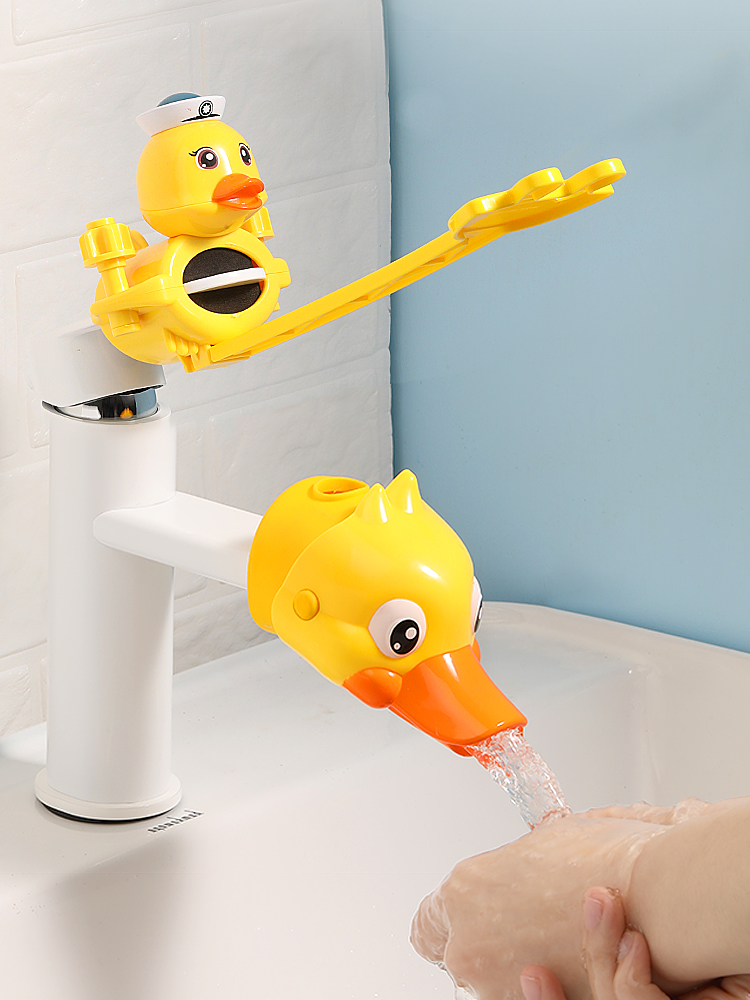 Faucet extender children's hand washing artifact cartoon faucet silicone sink water extension for boys and girls