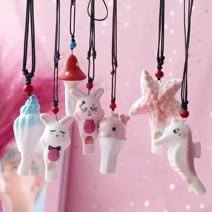Whistle children's toys non-toxic safety cartoon small gift cute toy pendant educational kindergarten party whistle
