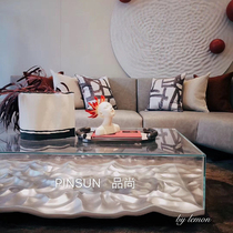 Light luxury glass fiber reinforced plastic art sculpture coffee table ornaments modern simple home accessories Hotel Villa decoration customization