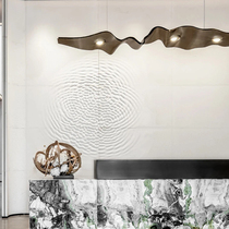 Metal plating glowing aerial ribbon hanging decoration project soft decoration hotel lobby clubhouse Villa Sales Center