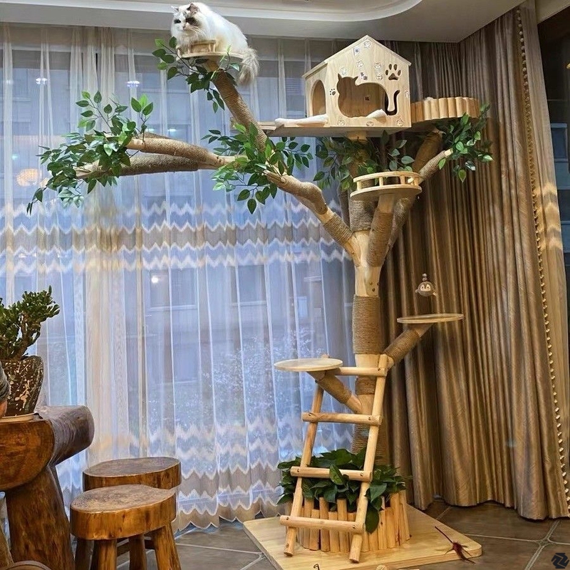 【Cat Climbing Frame】Special Clearance Price: Cat House with Integrated Cat Toy, Cat Scratching Board, Cat Teaser, Cat Climbing Frame, Cat Tree House