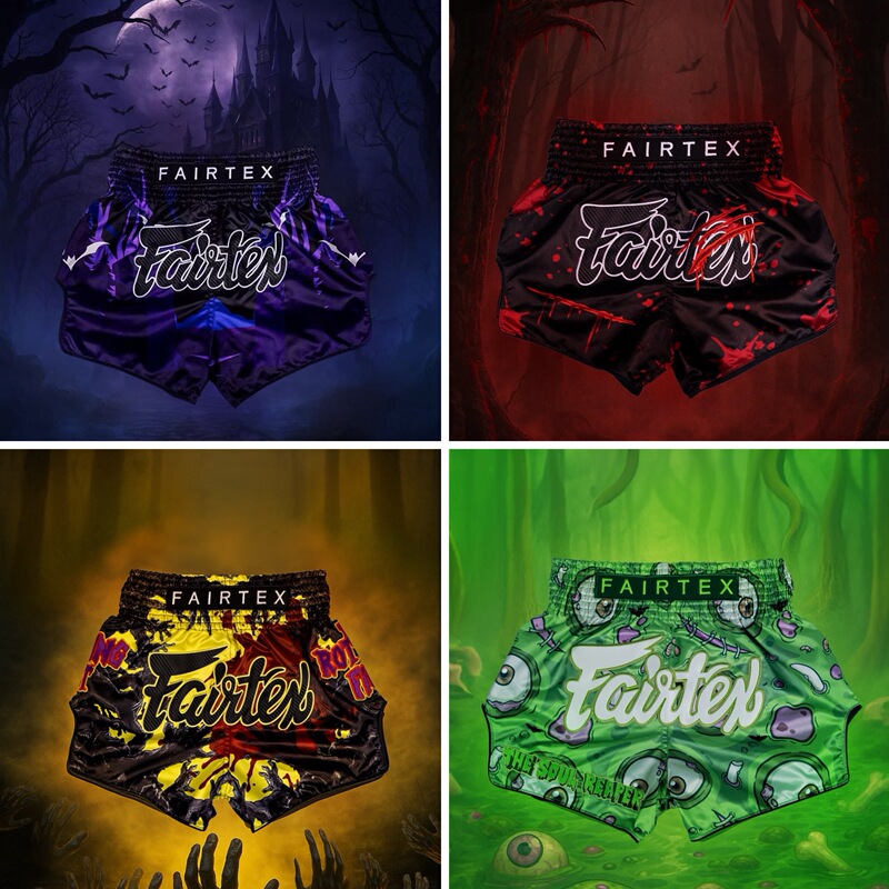 Thailand Fairtex 25 Halloween New Muay Thai Shorts for Mixed Martial Arts Training, Unisex