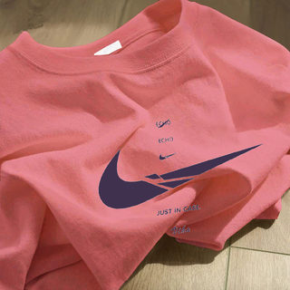 Brand discount ~ foreign trade counter overseas withdraws new american fashion brand loose cotton printed short-sleeved t-shirt top