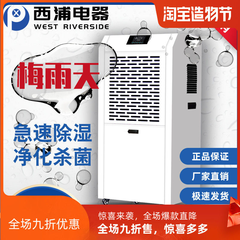 Villa basement garage Wine cellar Laboratory Swimming pool High-power silent dehumidifier Industrial dehumidifier