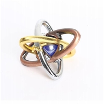 Magic gold Unlocks the oceans heart Magic ball horseshoe lock cage to pick up the magic ring gossip lock zinc alloy to unlock the toy