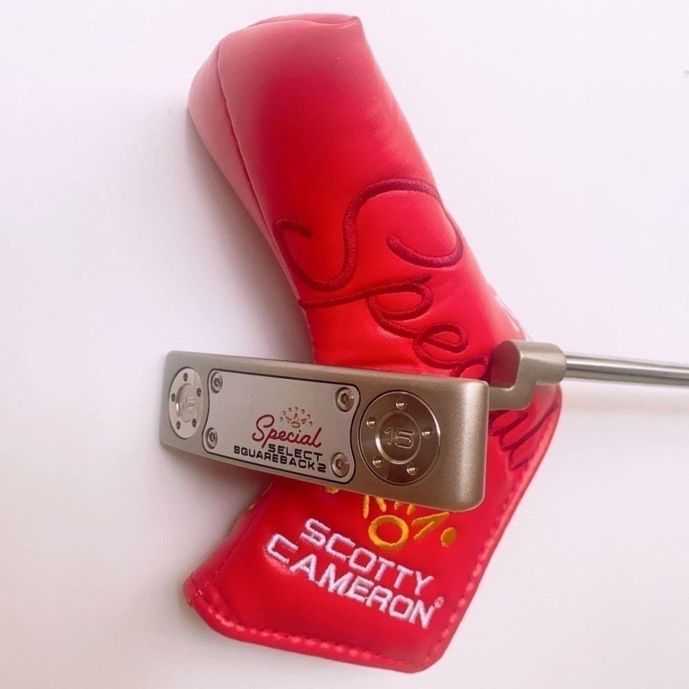 ゴルフクラブクラウンスクエアバック2ストレートストリップパター（男女兼用、ロッドカバー付き）