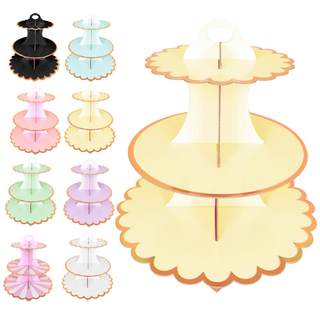 3-Layer Cupcake Dessert Paper Stand Display Rack Birthday