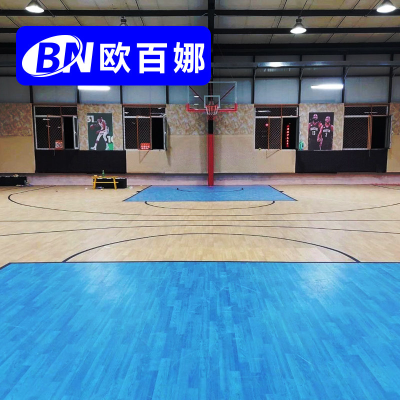 O 100 Na Indoor Badminton Stadium Non-slip Floor Basketball Club Pvc Plastic Floor Special Sports Floor Sticker