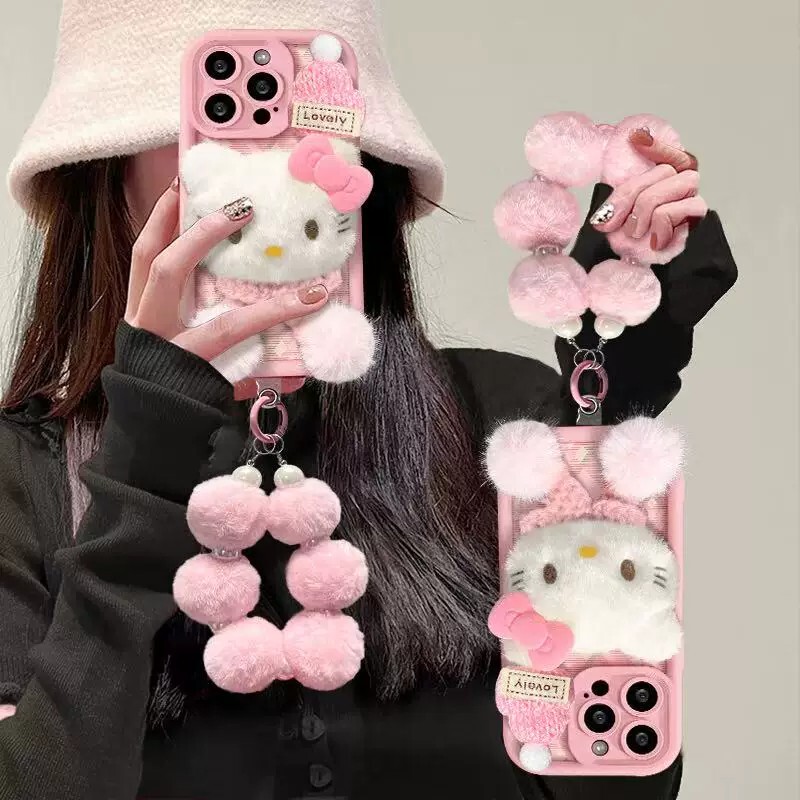 Suitable for Samsung S21A26A36 Plush Phone Case Wide7/8/A17/S25Edge/A56/S26U/S25Ege Cartoon M15/A15/A55/A35/A16/M16/A24Samsung
