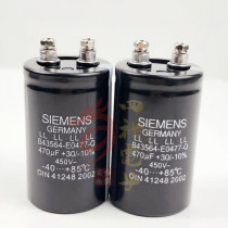 470MFD 450VDC New screw foot aluminum electrolytic capacitor imports Siemens 450V470uF spot