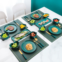 Western tableware full set of steak plate household knife and fork plate set plate couple eating steak steak western food