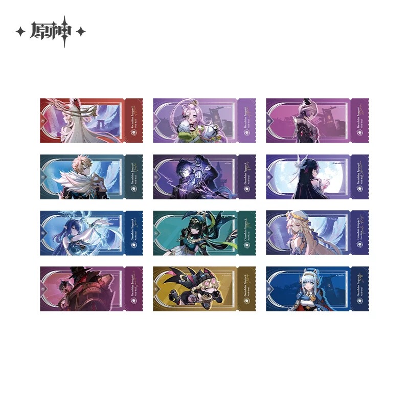 【Official】Genshin Impact Moonlight Night Nodoka Laike Blind Box Laser Ticket Dulin Girl Puppet Filins Falga