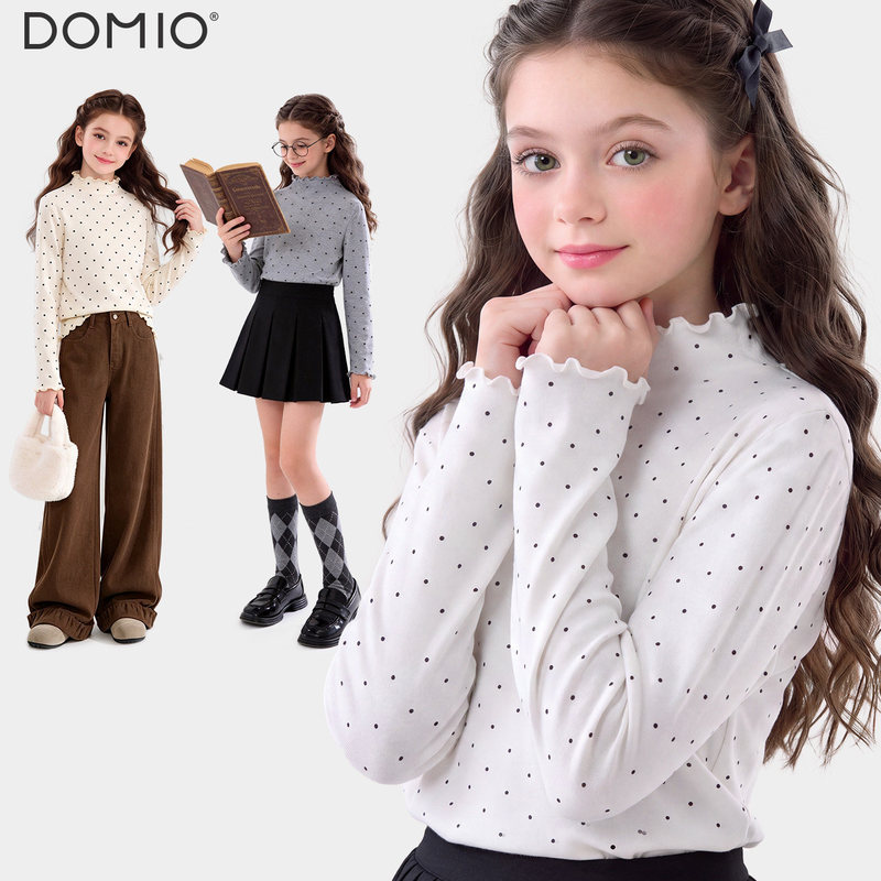Girls' Base Layer Shirt, New Autumn and Winter Style, Children's Long-Sleeve T-Shirt, White Top for Older Kids, Youth Autumn Base Layer Clothing Girls' Base Layer Shirt, New Autumn and Winter Style, Children's Long-Sleeve T-Shirt, White Top for Older Kids, Youth Autumn Base Layer Clothing