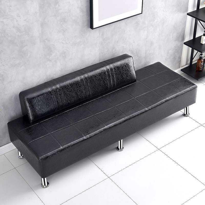 Hair salon lounge area sofa chair sofa waiting chair net celebrity hair salon special long strip guests waiting for hair salon