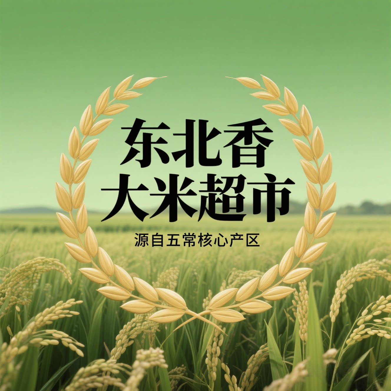 东北香大米超市的LOGO