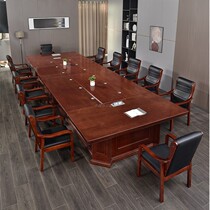 Paint new long meeting table meeting room Multiple people meet for desk staff training table reception for discussion table