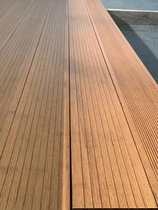 Heavy bamboo wood floor outdoor high carbonization anti-corrosion wood balcony terrace landscape outdoor plank road bamboo steel floor handrails