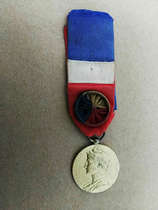 French silver gold medal Fidelity Medal