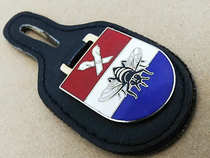 German Army German Brass Enamel Leather Padded Chest Badge 49