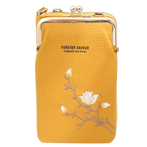 Сумка для телефона, мобильный телефон, бумажник, небольшая сумка, сумка через плечо, с вышивкой