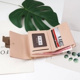 Бумажник, небольшая дизайнерская сумка через плечо, складной маленький универсальный кошелек, в корейском стиле