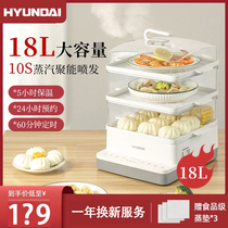 South Koreas modern multi-functional automatic electric steamer household three-layer large-capacity steamed egg breakfast machine steamer