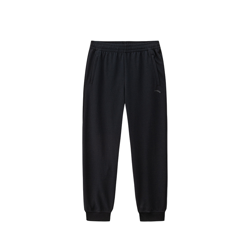 Anta Knitted Sports Pants for Men, Black Fitness Running Joggers, Casual Sweatpants 152637319 Anta Knitted Sports Pants for Men, Black Fitness Running Joggers, Casual Sweatpants 152637319