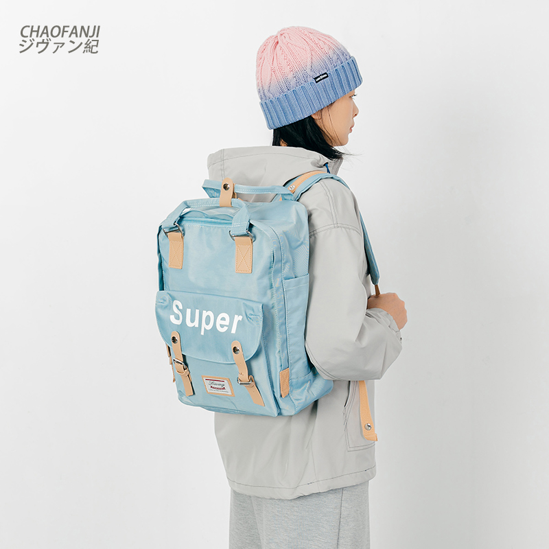 CHAOFANJI donut schoolbag men's backpack women's 2020 new college students junior high school backpack large capacity