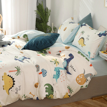 North Eurowind Dinosaur Pure Cotton Bed Four Pieces Of Full Cotton Boy Woman Cartoon Bed Linen Three Sets Children Quilt Cover Summer