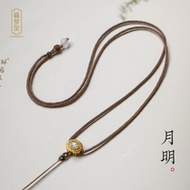 Minimalist hand choreography Rope Pendant Rope Pendant Rope Adjustable Gold Jade Pepe Safe Button Pendant Rope Lady Fine