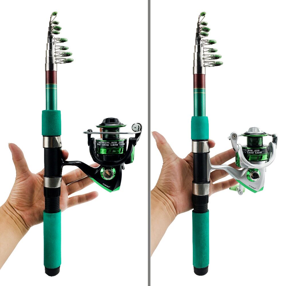 Море удочкой spinning rod and reel combo  telescopic fishing rod 1.8 2.1