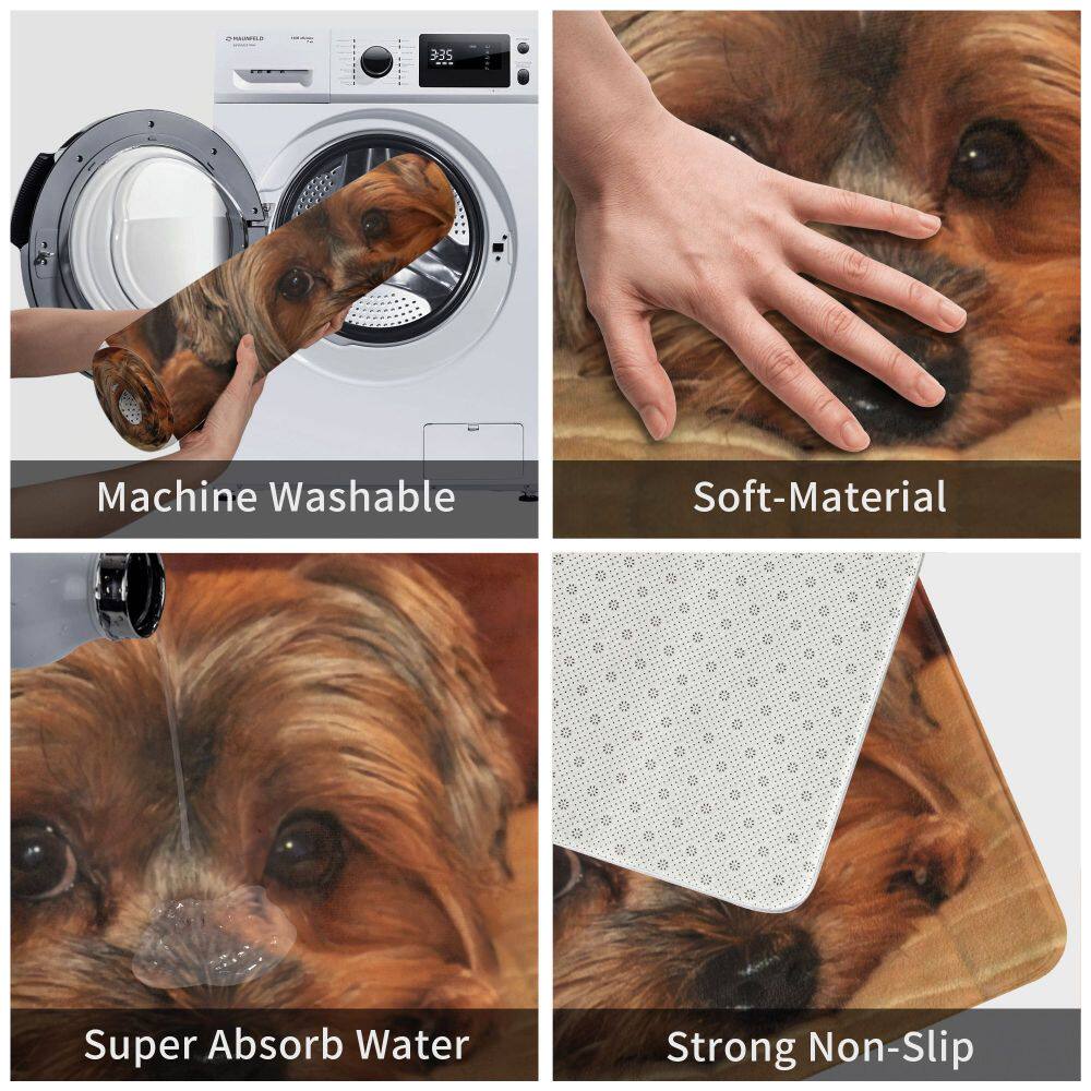 Коврик для мыши yorkshire terrier yorkie dog front door mat anti-slip quick