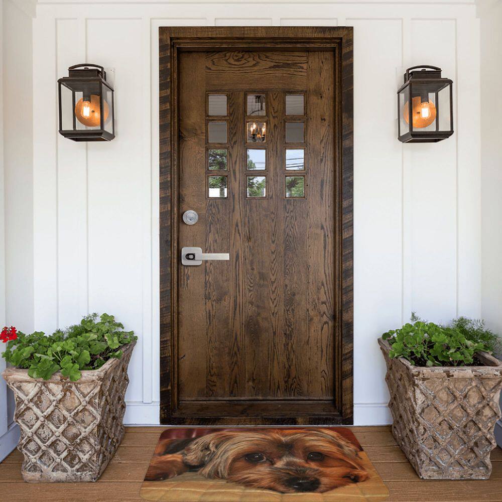 Коврик для мыши yorkshire terrier yorkie dog front door mat anti-slip quick