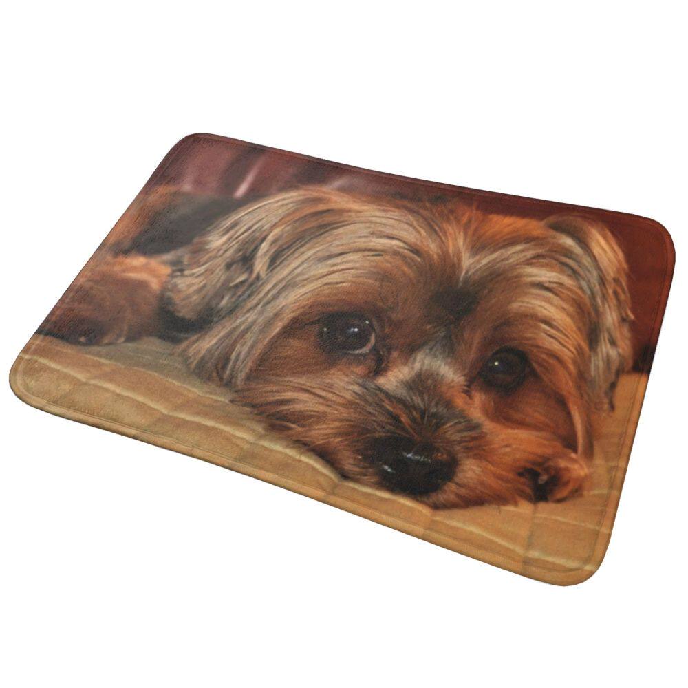 Коврик для мыши yorkshire terrier yorkie dog front door mat anti-slip quick