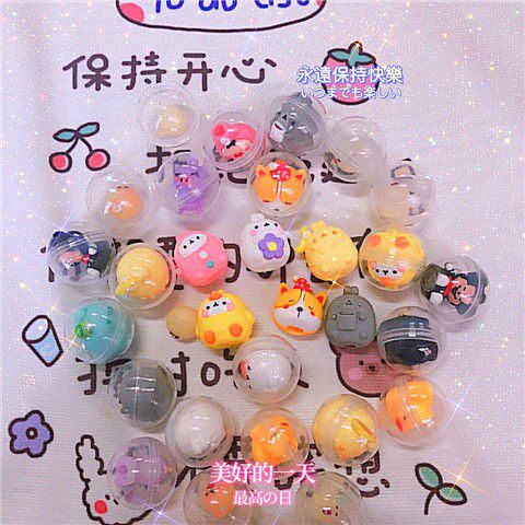 Funny egg small toy 32mm transparent twist mini twist ball pen set doll playground twist machine special twist