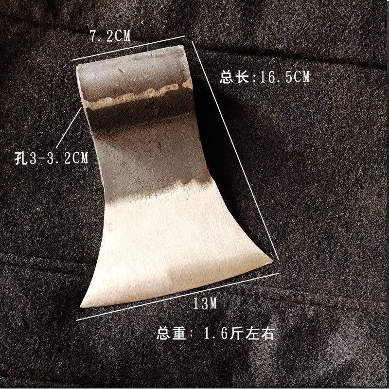 Factory direct axe rail steel household small axe head artificial forging and reinforcement axe cutting firewood crack wood logging woodworking